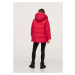 MANGO Zimní kabát červená