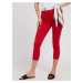 Červené dámské skinny fit džíny s šátkem Guess 1981 Capri - Dámské