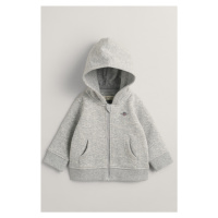 MIKINA GANT SHIELD FULL ZIP HOODIE šedá