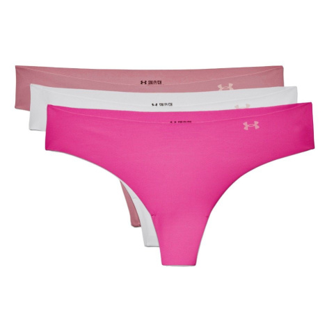 Under Armour Dámske tangá PS Thong 3Pack Pink