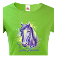 Dámské tričko pro milovníky koní - kůň spřízněná duše - dárek pro milovnici koní