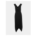 Černé šaty s plisovanou sukní Dorothy Perkins