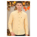 G771 DEWBERRY MEN'S SHIRT-PLAIN YELLOW