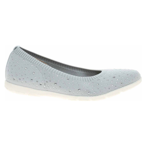 Caprice Dámské baleriny 9-22107-42 lt grey knit Šedá