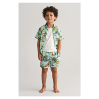 PLAVKY GANT HAWAII PRINT SWIM SHORTS modrá