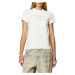 Tričko diesel t-slax-n1 t-shirt bílá
