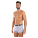 3PACK pánské boxerky Styx sportovní guma šedé (G10676767)