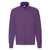 Men's Purple Lightweight Sweat Jacket Fruit of the Loom