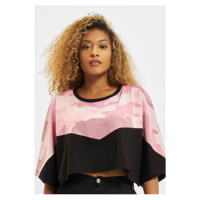 Camtri T-Shirt černá/růžová camo
