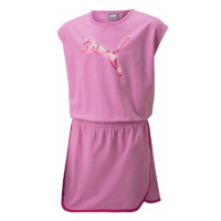 Puma ALPHA DRESSENTIALS Dívčí šaty, růžová, velikost