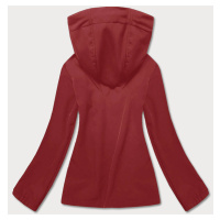 Červená dámská bunda s polarem (fleecem) (HH017-5)