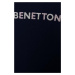 Dětská bavlněná mikina United Colors of Benetton tmavomodrá barva, s potiskem