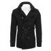 Pánský černý kabát model 19183787 - Dstreet