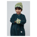 Čepice a dětské rukavice Bobo Choses zelená barva