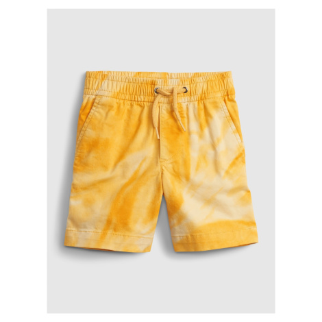 Žluté klučičí dětské kraťasy easy pull-on shorts with Washwell GAP