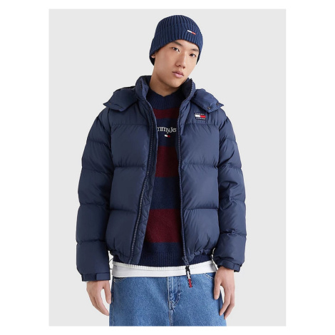 Tommy Jeans pánská modrá bunda ALASKA Tommy Hilfiger