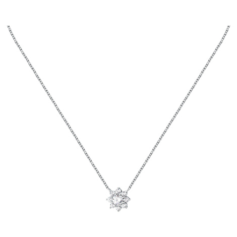 Morellato Půvabný stříbrný náhrdelník s kytičkou Tesori SAIW184