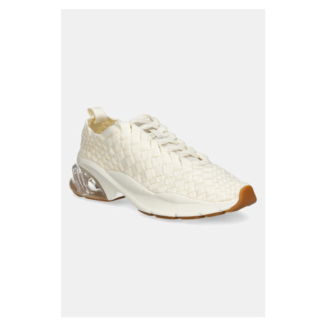 Sneakers boty Tory Burch Good Luck Woven Trainer béžová barva, 159962-104