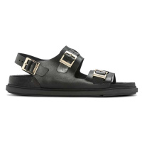 Kožené sandály Birkenstock Cannes dámské, černá barva, 1023955