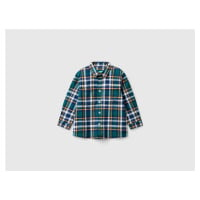 Benetton, Plaid Shirt In 100% Cotton