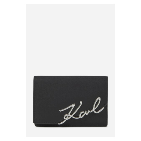 Peněženka karl lagerfeld k/signature small wallet black-nickel