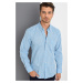 G617 DEWBERRY LINEN SHIRT-BLUE