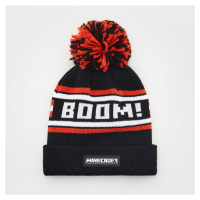 Reserved - Čepice beanie s bambulí - Černý