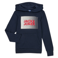 Jack & Jones JJECORP LOGO SWEAT HOOD Tmavě modrá