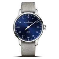 MeisterSinger N°03 38mm BM9908 - Šedý semišový řemínek