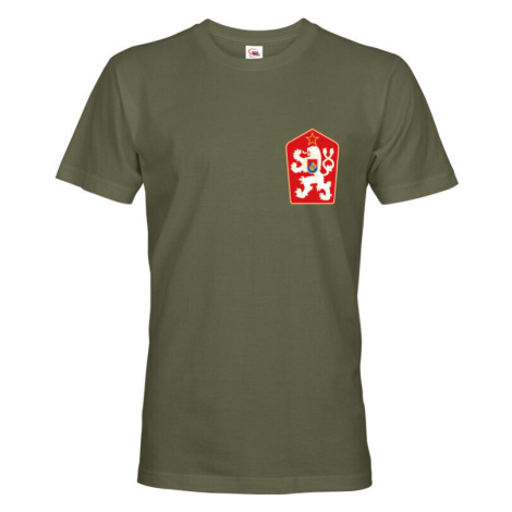 Pánské retro tričko s potlačou Znak ČSSR BezvaTriko