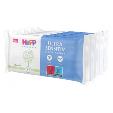 HiPP Babysanft ultra sensitive vlhčené ubrousky 5 x 48 kusů