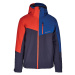 BLIZZARD-Mens Ski Jacket Cervinia, grey/petroleum blue/red Modrá