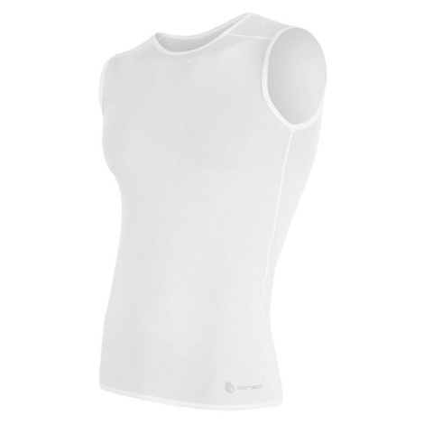 Sensor Coolmax Air pánské triko bez rukávů bílá