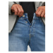 Modré pánské slim fit džíny s vyšisovaným efektem Jack & Jones Glenn