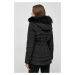 Péřová bunda Morgan dámská, černá barva, přechodná