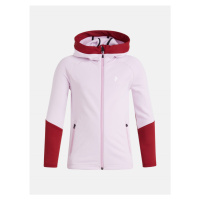 Mikina peak performance jr rider zip hood růžová