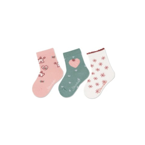 Sterntaler Ponožky 3-pack konve růžové