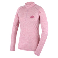 Husky Merow Zip L, faded pink Merino termoprádlo triko