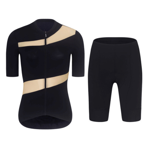 RIVANELLE Cyklistický krátký dres a krátké kalhoty - GLAMOR - béžová/černá
