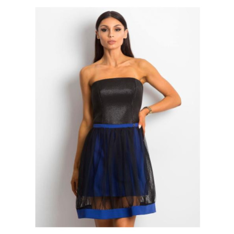 Dámské šaty s tylovou sukní CANDIDA tmavě modré Factory Price