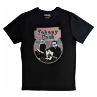 Johnny Cash tričko, Walking Guitar & Front On Black, pánské