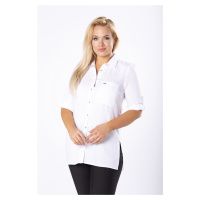 shirt with breast pocket and buttoned sleeves