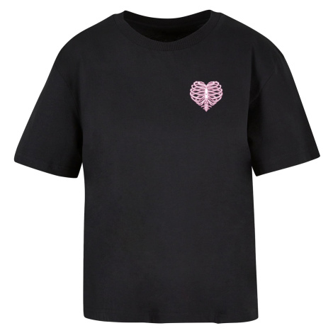 Dámské tričko Heart Cage - černé