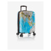 Sada tří vzorovaných cestovních kufrů v modré barvě Heys Journey 3G S,M,L Blue Map