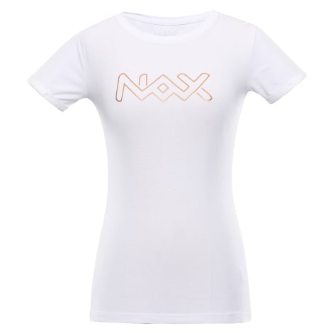 Dámské bavlněné triko NAX - RIVA - bílá