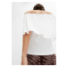 Bonprix BODYFLIRT Carmen tričko Barva: Bílá, Mezinárodní