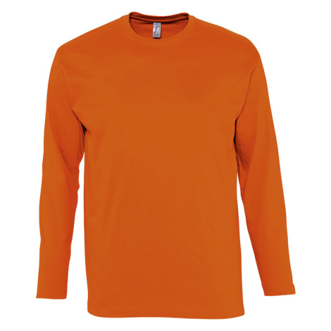SOĽS Monarch Pánské triko s dlouhým rukávem SL11420 Orange SOL'S
