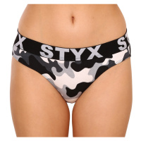 Dámské kalhotky Styx art sportovní guma maskáč (IK1457)