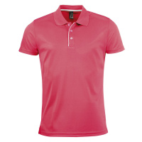 SOĽS Performer Men Pánské funkční polo triko SL01180 Neon coral