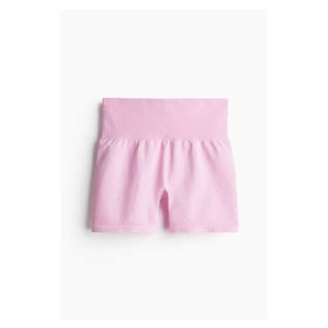 H & M - Bezešvé sportovní hotpants z materiálu DryMove™ - růžová H&M
